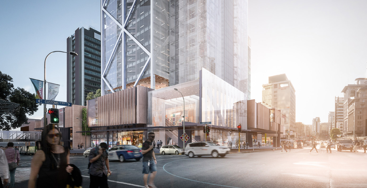 Auckland City downtown planning and design Commercial Bay